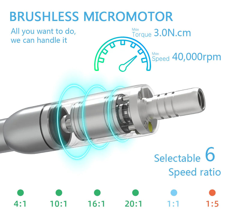 Advanced Dental Care: C-Puma INT+ Fiber Optic Electric Micromotor for Efficient Repair and Polishing