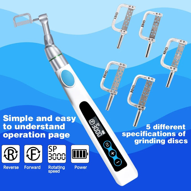 Electric Dental IPR Orthodontic System with Wireless Motor and USB-C Charging Feature for Clinics