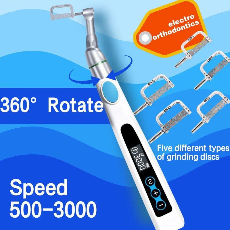Electric Dental IPR Orthodontic System with Wireless Motor and USB-C Charging Feature for Clinics