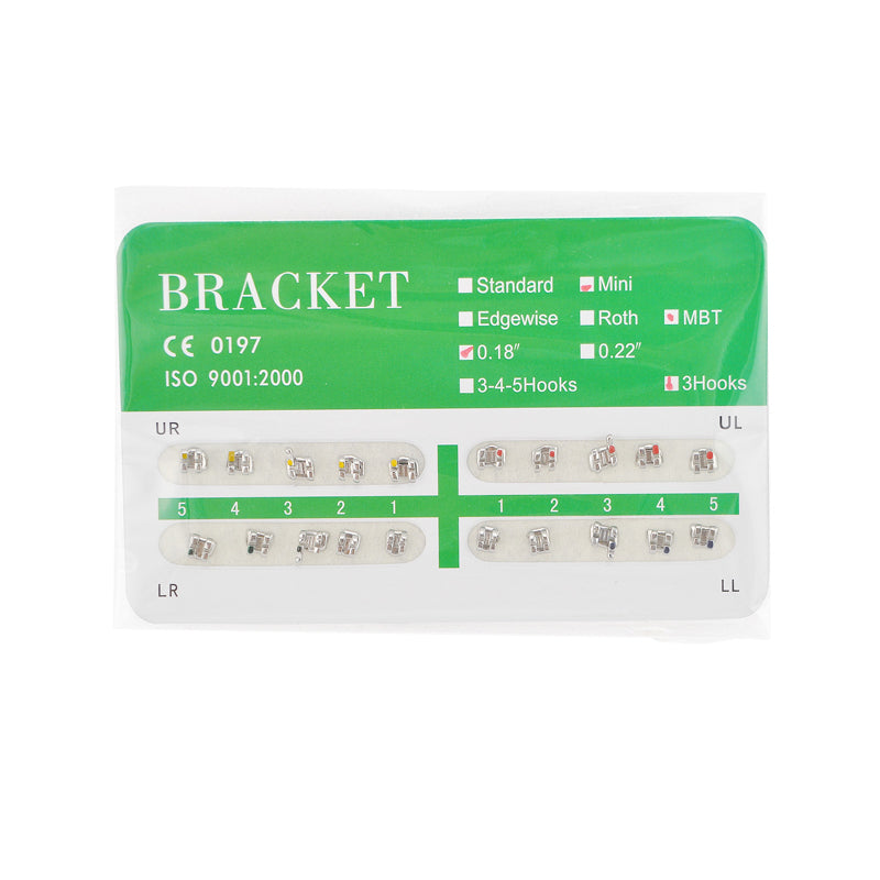 Orthodontics Brackets Mini MBT 018 3 Hooks-20Pcs/Pack