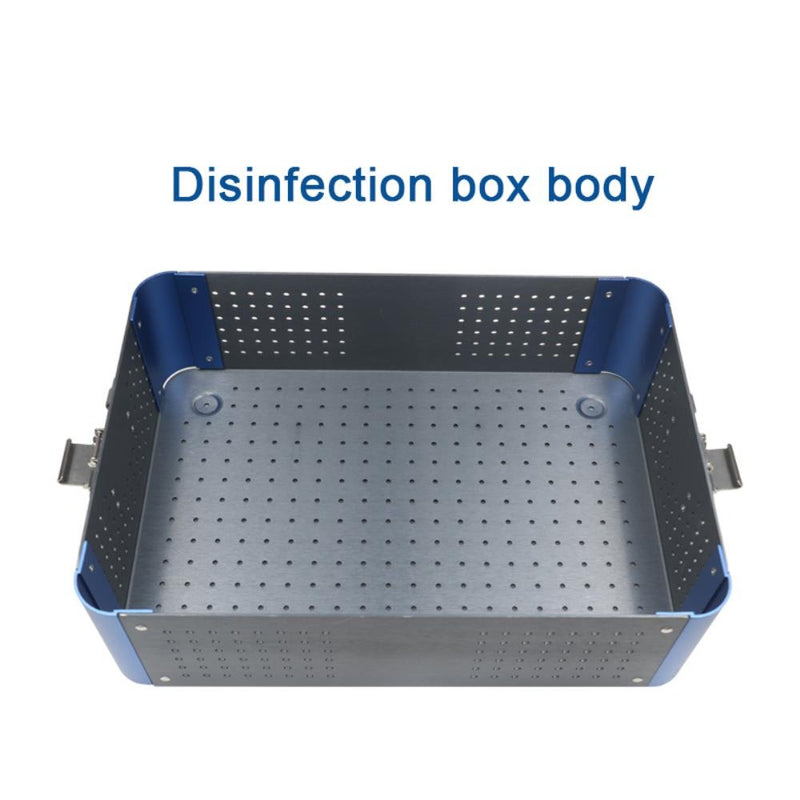 1pcs Sterilization Tray Case Box Aluminium Alloy Disinfection Box Without Silicone Mat
