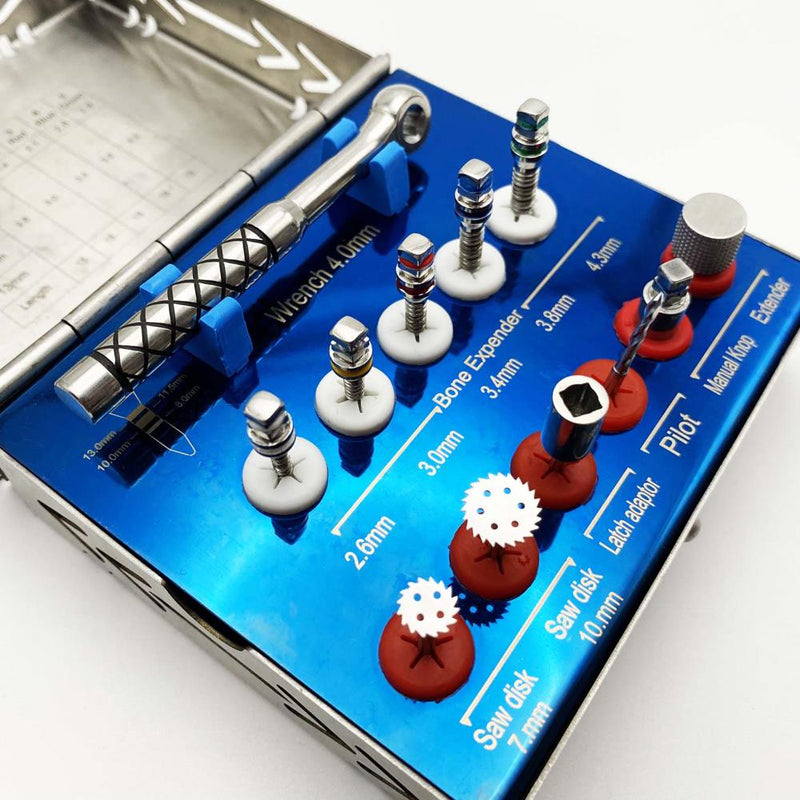Dental Bone Expander Kit Sinus Lift With Saw Disks Dental Implant Instruments