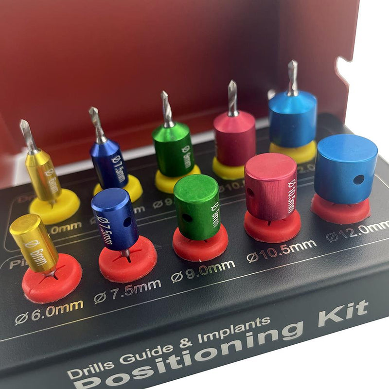 10Pcs Dental Implant Guide Drill Positioning Positioning Kit