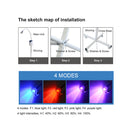 Mobile 4 Colors Dental Teeth Whitening Light With Remote Control Whitening Teeth Bleach System