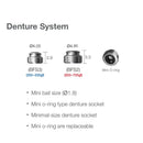 10pcs Denture Female Socket System Silm Line Dentium 3rd Party BFS3 Dental Implant AccessoriesO-ring Type