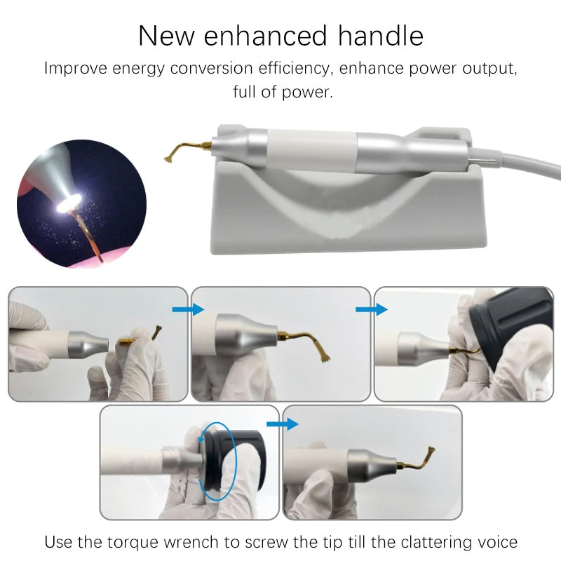 Advanced Ultrasonic Dental Knife for Bone Surgery - Piezoelectric Endo-Perio Equipment with LED Handpiece & Pedal Control