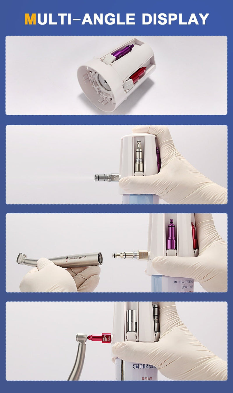 1 Set Dental Handpiece Cleaning Oil Lubricator