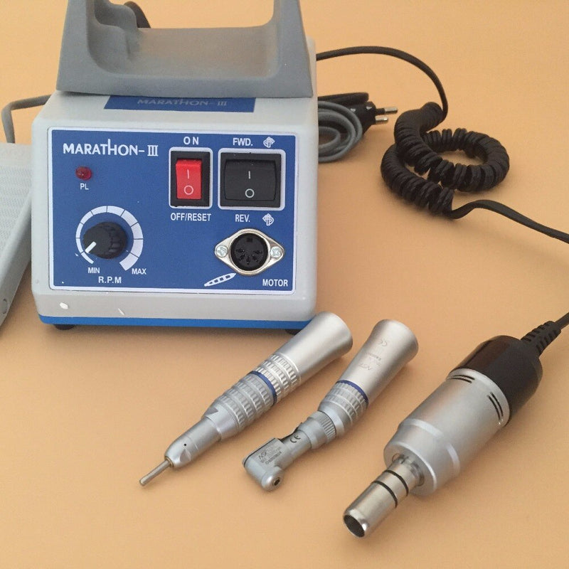 Dental E-TYPE micromotor polish contra angle +straight handpiece + Electric Motor