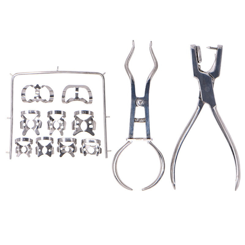 1 Set Teeth Care Dental Dam Perforator Hole Puncher Pliers