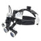 80000 Lux Powerful Headlamp with Binocular Magnifier 2.5X/3.5X Helmet Dental Loupe