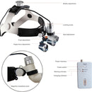 2.5X/3.5X Glasses Dental Magnifier Surgical Dental Loupes with Headlight