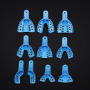 10Pcs/Set Dental Impression Plastic Trays Without Mesh