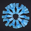 10Pcs/Set Dental Impression Plastic Trays Without Mesh