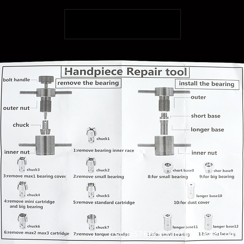 High Speed Dental Handpieces Repair Tools Bearings Cartridge