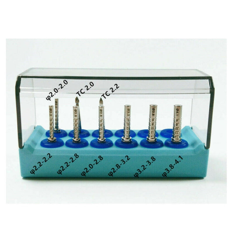 1set/9pc Dental Tool Long Parallel Pin Depth Guide Instrument