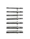 1set/9pc Dental Tool Long Parallel Pin Depth Guide Instrument